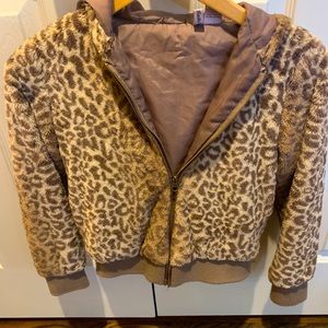 Faux fur Jaguar Print Jacket